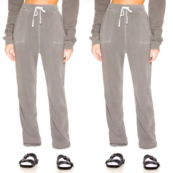 Revolve Tularosa Cotton Sweatpants Organic Benny Jogger Grey Size XS NEW $158 - Picture 1 of 6